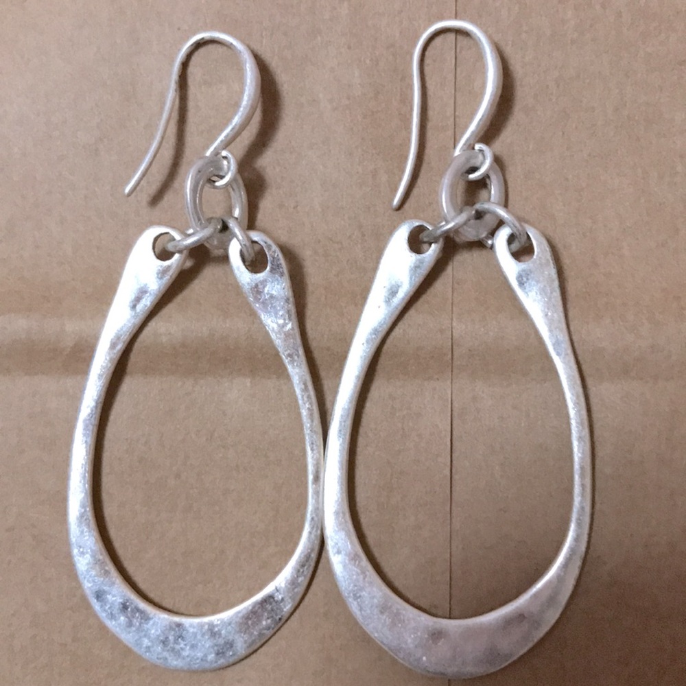 RLM (Robert Lee Morris) .925 Hoop Earrings. Handmade Hammered